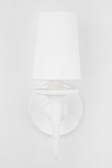 Lighting - Wall Sconce Torch 1 Light Wall Sconce // White Plaster 