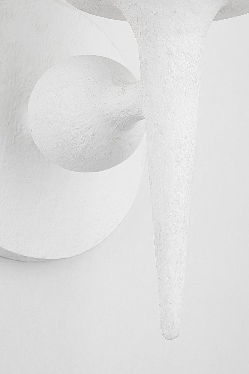 Lighting - Wall Sconce Torch 1 Light Wall Sconce // White Plaster 