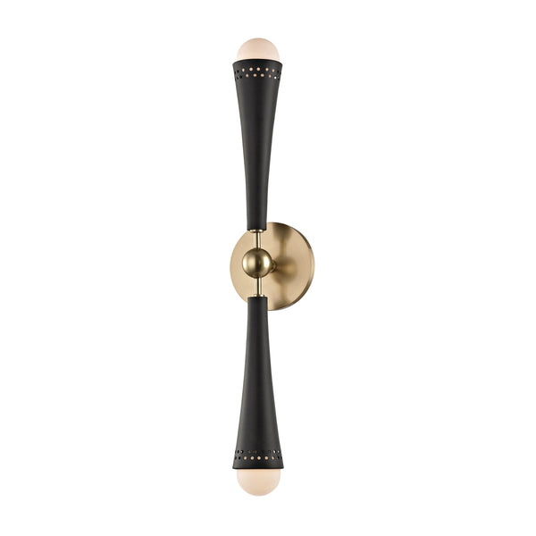 Lighting - Wall Sconce Tupelo 2 Light Wall Sconce // Aged Brass 