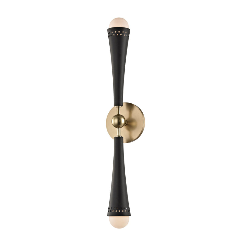 Lighting - Wall Sconce Tupelo 2 Light Wall Sconce // Aged Brass 