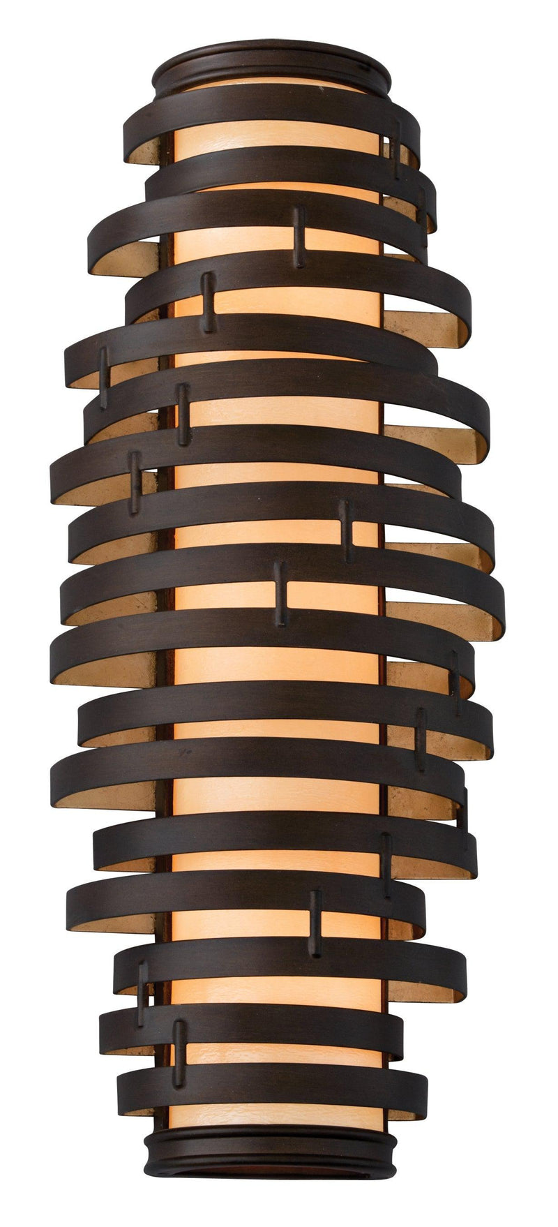 Lighting - Wall Sconce Vertigo 3lt Wall Large // Bronze and Gold Leaf 