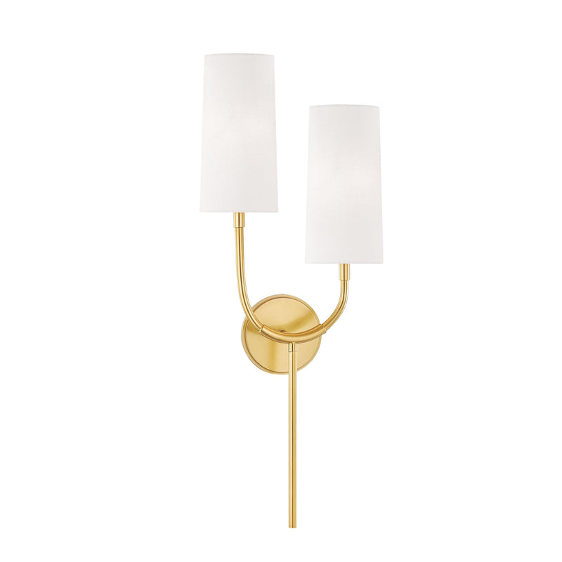 Lighting - Wall Sconce Vesper 2 Light Wall Sconce // Aged Brass 