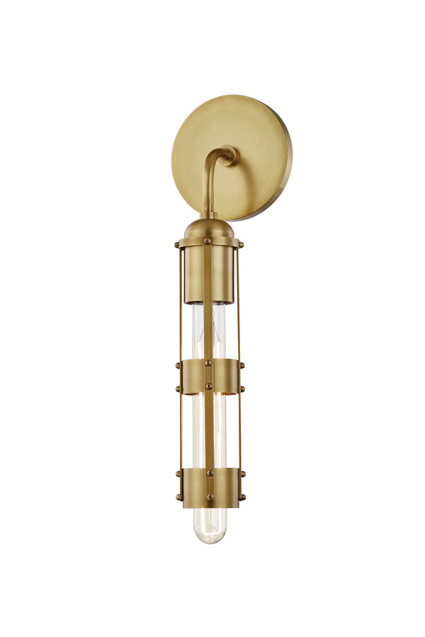 Lighting - Wall Sconce Violet 1 Light Wall Sconce // Aged Brass // Large 