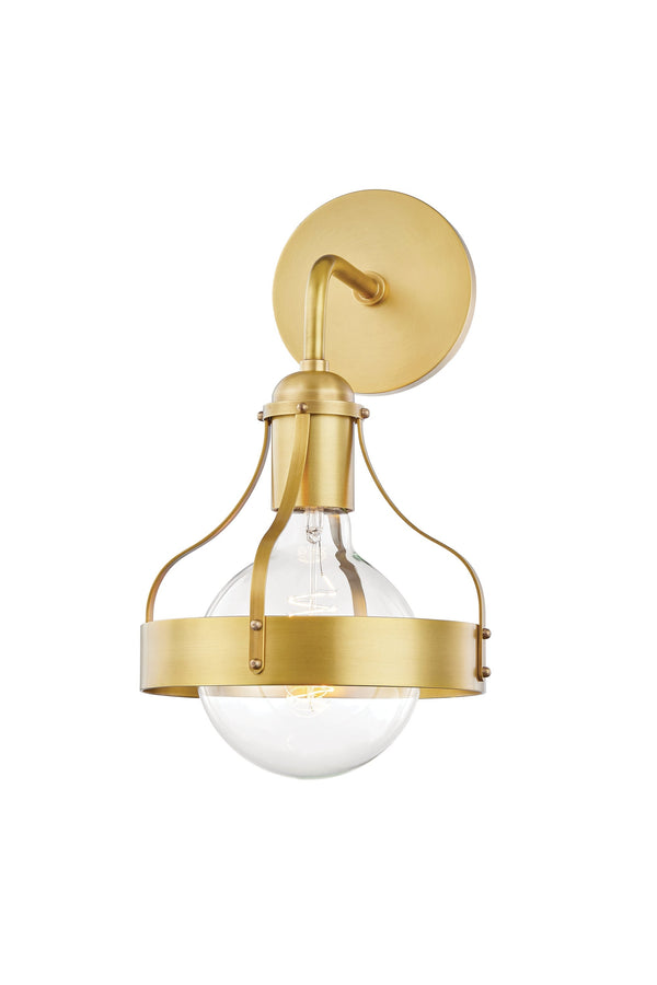Lighting - Wall Sconce Violet 1 Light Wall Sconce // Aged Brass // Small 