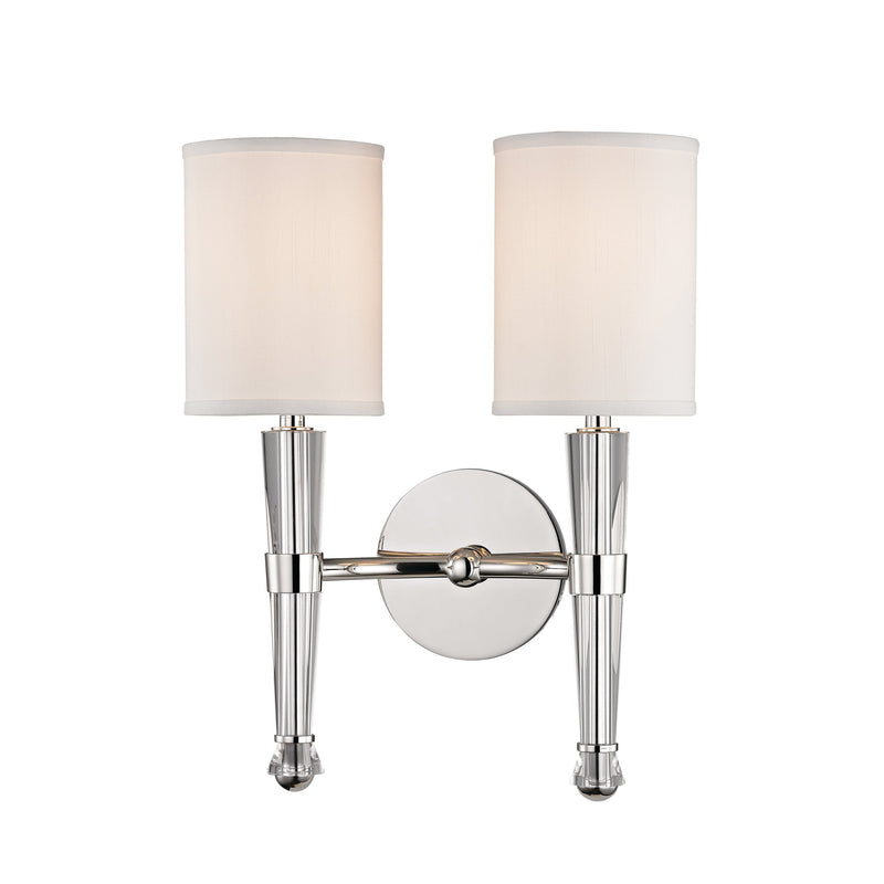 Lighting - Wall Sconce Volta 2 Light Wall Sconce // Polished Nickel 