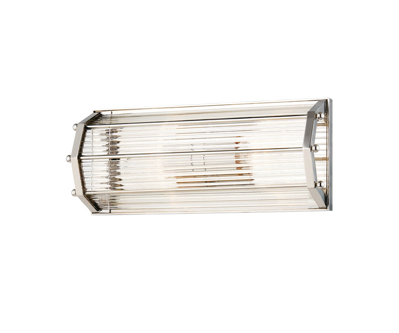 Lighting - Wall Sconce Wembley 2 Light Wall Sconce // Polished Nickel 