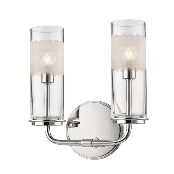 Lighting - Wall Sconce Wentworth 2 Light Wall Sconce // Polished Nickel 