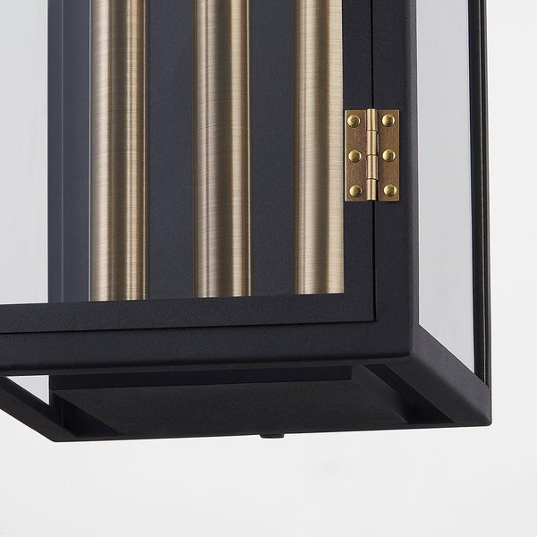 Lighting - Wall Sconce Wes 3 Light Exterior Wall Sconce // Patina Brass 