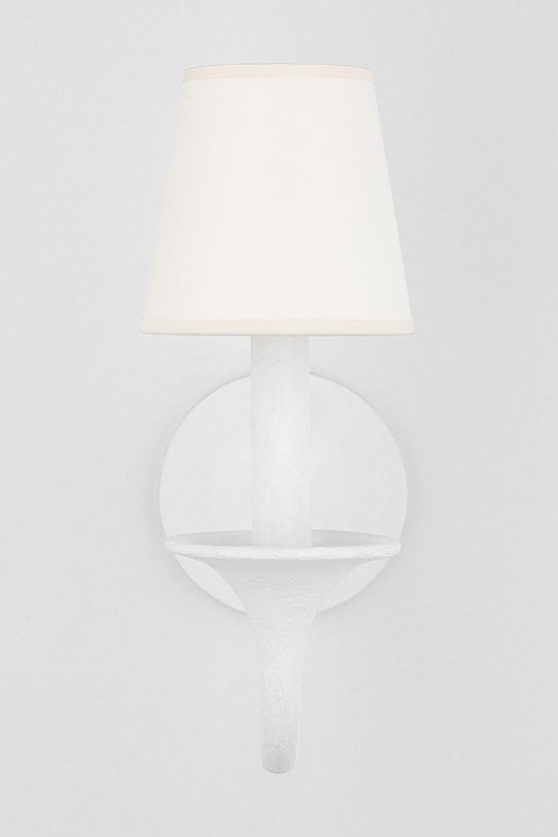 Lighting - Wall Sconce Windsor 1 Light Wall Sconce // White Plaster 