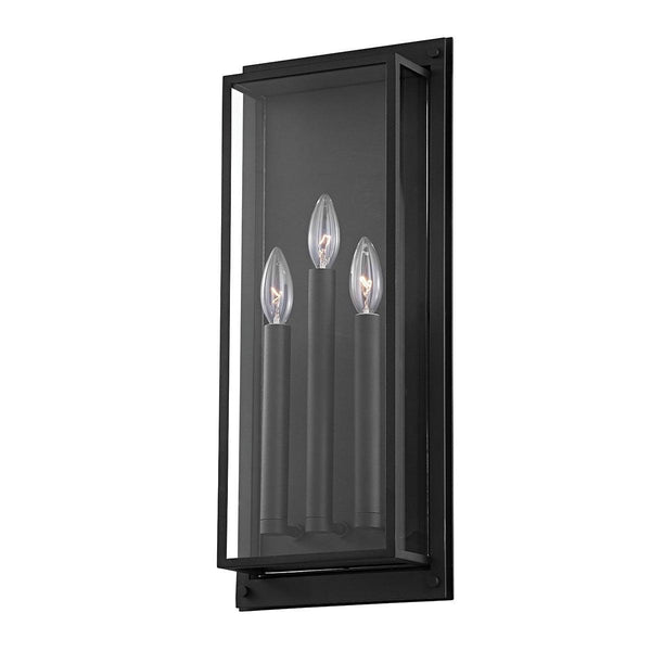 Lighting - Wall Sconce Winslow 1 Light Large Exterior Wall Sconce // Textured Black 