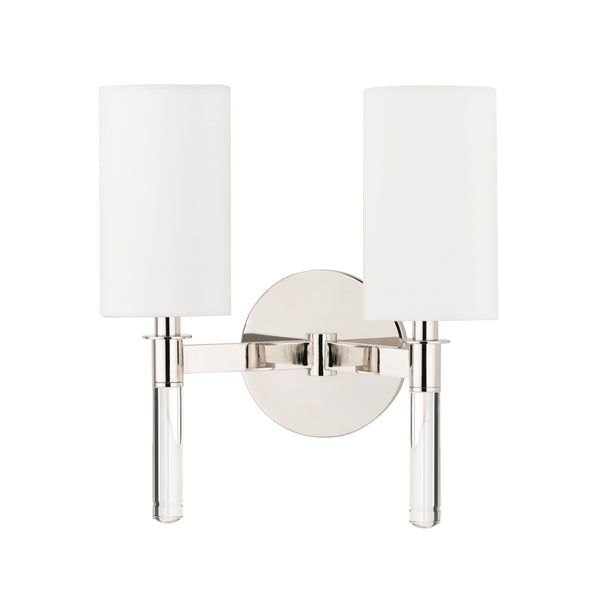 Lighting - Wall Sconce Wylie 2 Light Wall Sconce // Polished Nickel 