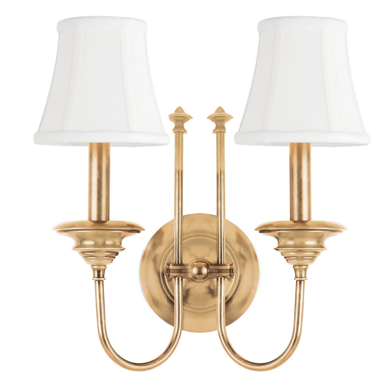 Lighting - Wall Sconce Yorktown 2 Light Wall Sconce // Aged Brass 