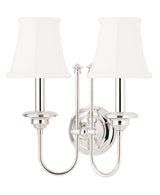 Lighting - Wall Sconce Yorktown 2 Light Wall Sconce // Polished Nickel 