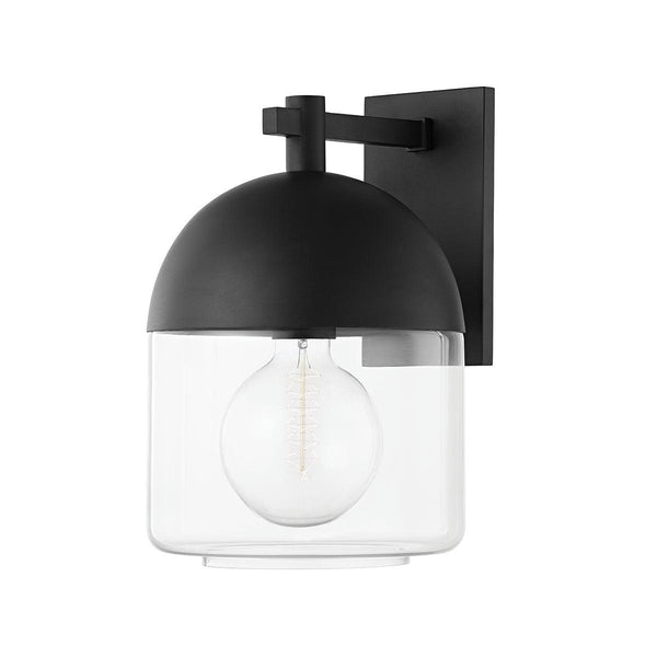 Lighting - Wall Sconce Zephyr 1 Light Large Exterior Wall Sconce // Textured Black 