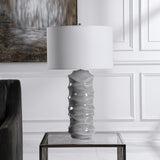 Lighting Waves Blue & White Table Lamp 