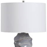 Lighting Waves Blue & White Table Lamp 