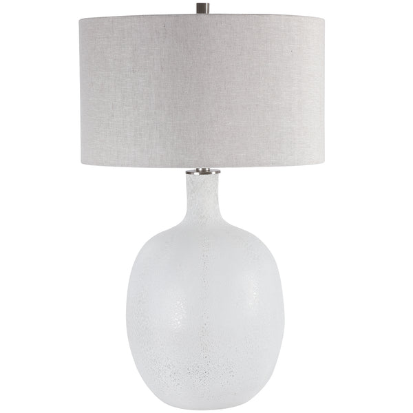 Lighting Whiteout Mottled Glass Table Lamp 