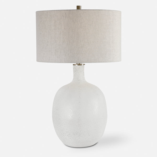 Lighting Whiteout Mottled Glass Table Lamp 