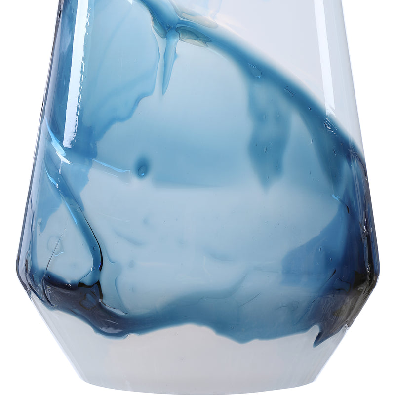 Lighting Windswept Blue & White 1 Light Mini Pendant 