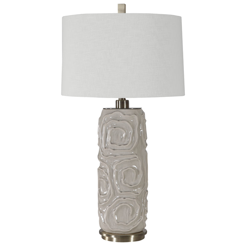 Lighting Zade Warm Gray Table Lamp 