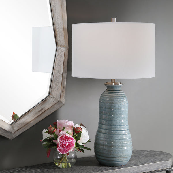Lighting Zaila Light Blue Table Lamp 