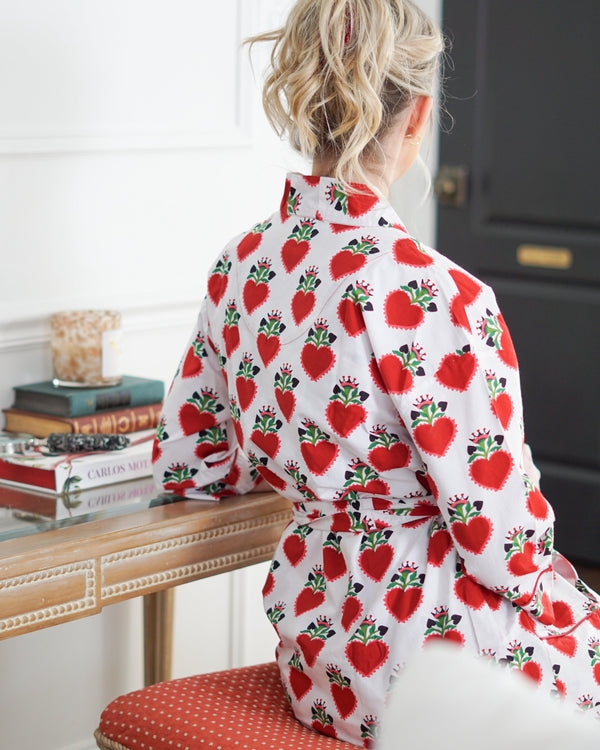 Loungewear Loved Ex Voto Heart Kimono Set 