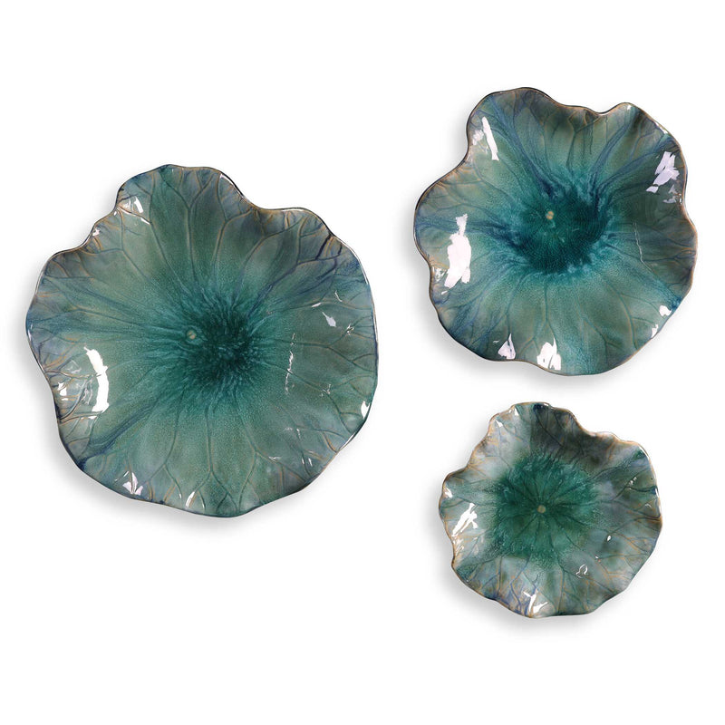 Decorative Object Abella Ceramic Flowers // Set of 3 