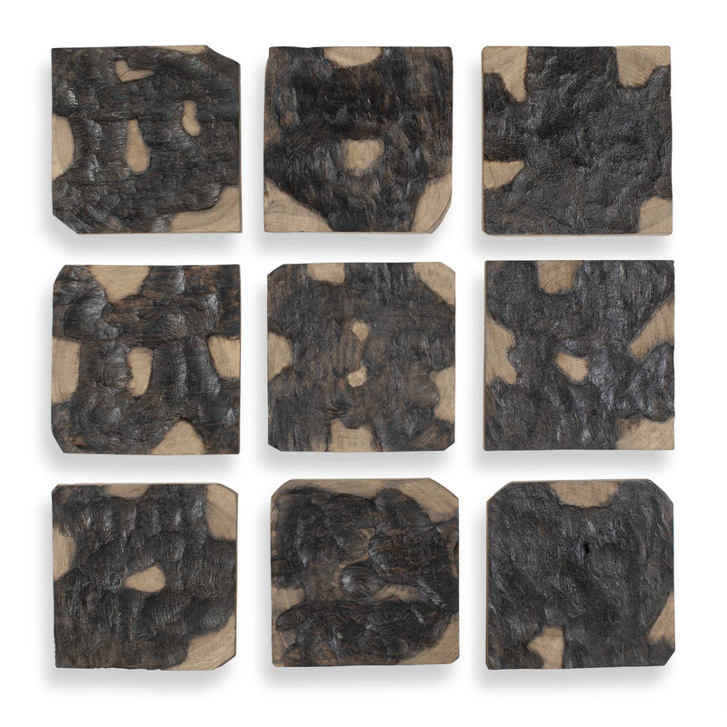 Wall Art Ignite Wood Wall Decor // Set of 9 