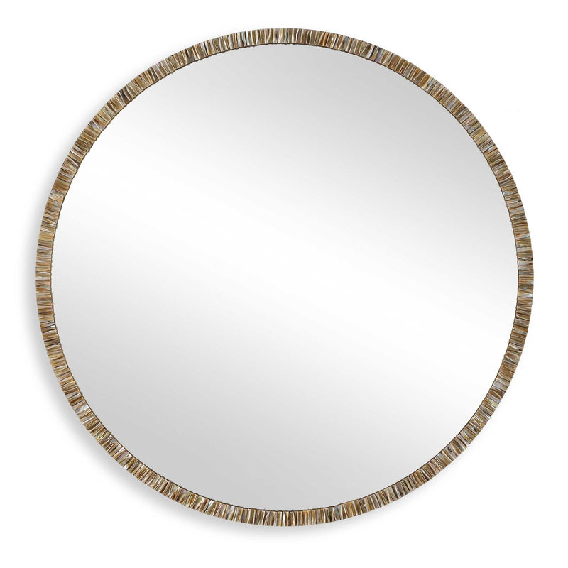 Mirror Odeon Shell Inlay Round Mirror 
