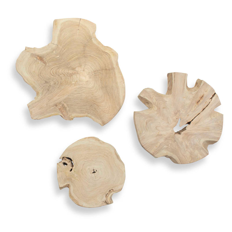 Wall Art Kalani Wood Outdoor Wall Art // Set of 3 