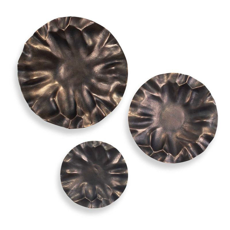 Wall Art Peonia Outdoor Bronze Wall Art // Set of 3 
