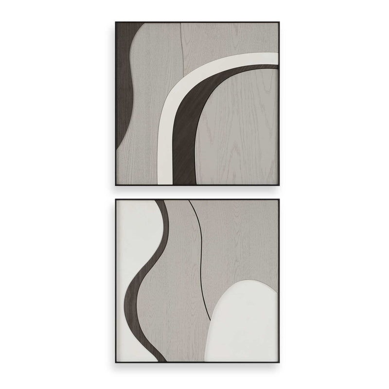 Wall Art Joel Modern Wood Wall Art // Set of 2 