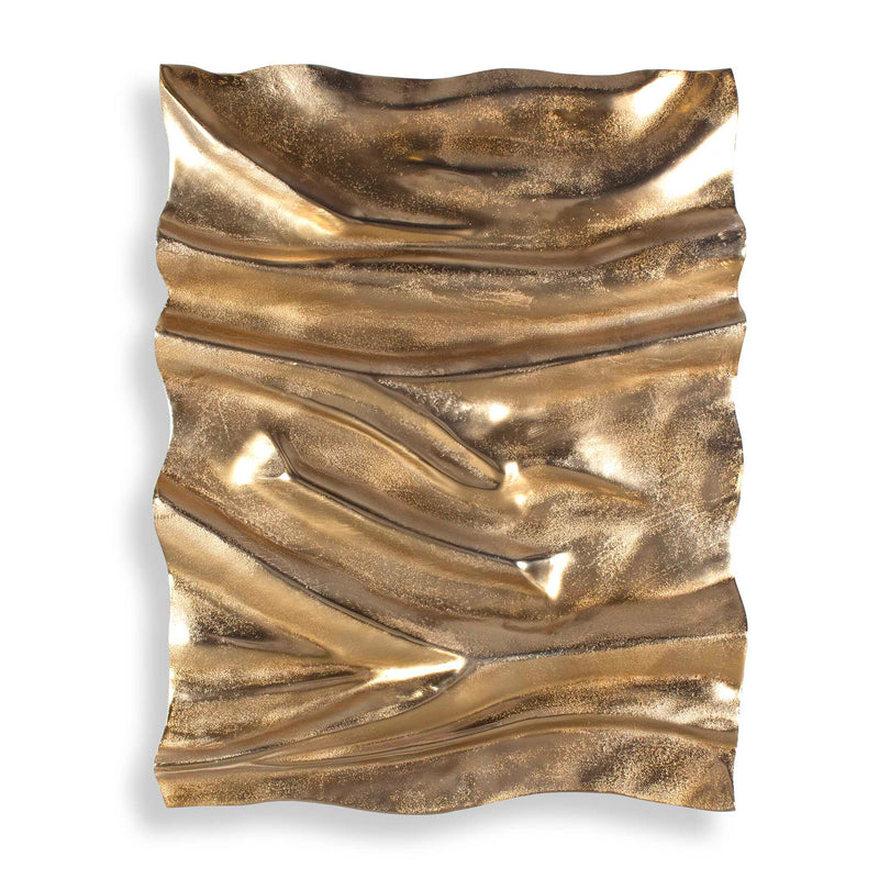 Outdoor Undulate Outdoor Gold Wall Panel 