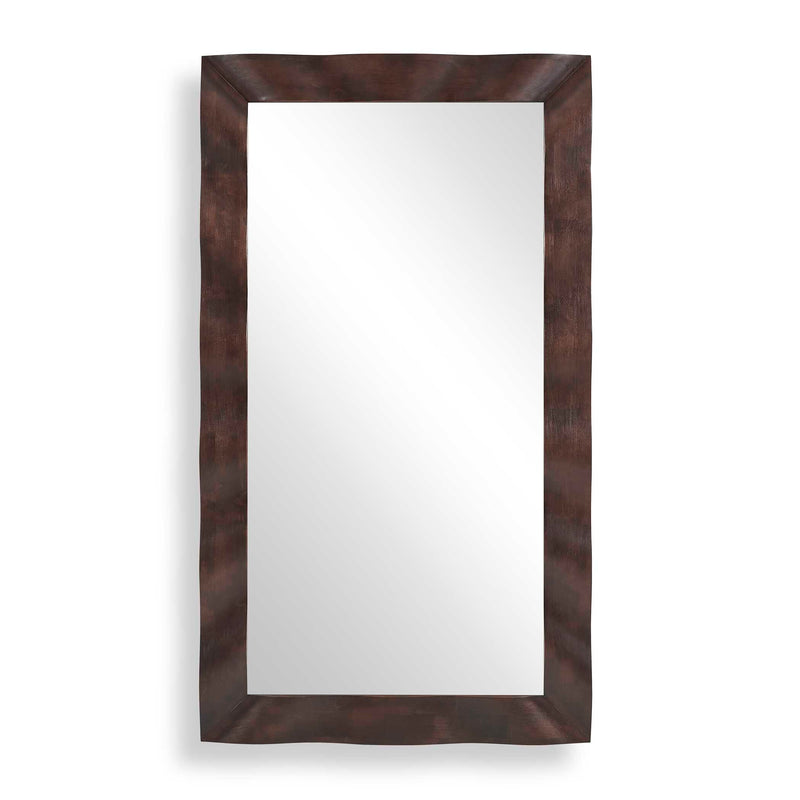 Mirror Wrinkle Wavy Wood Mirror 