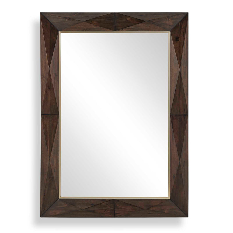 Mirror Diamond In The Rough Wood Mirror 