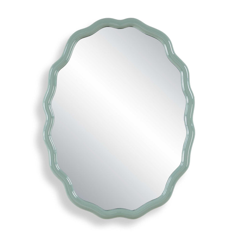 Mirror Isly Robin's Egg Blue Oval Mirror 