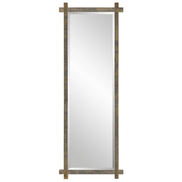Mirror Abanu Ribbed Gold Dressing Mirror 