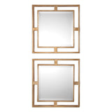 Mirror Allick Gold Square Mirrors S/2 