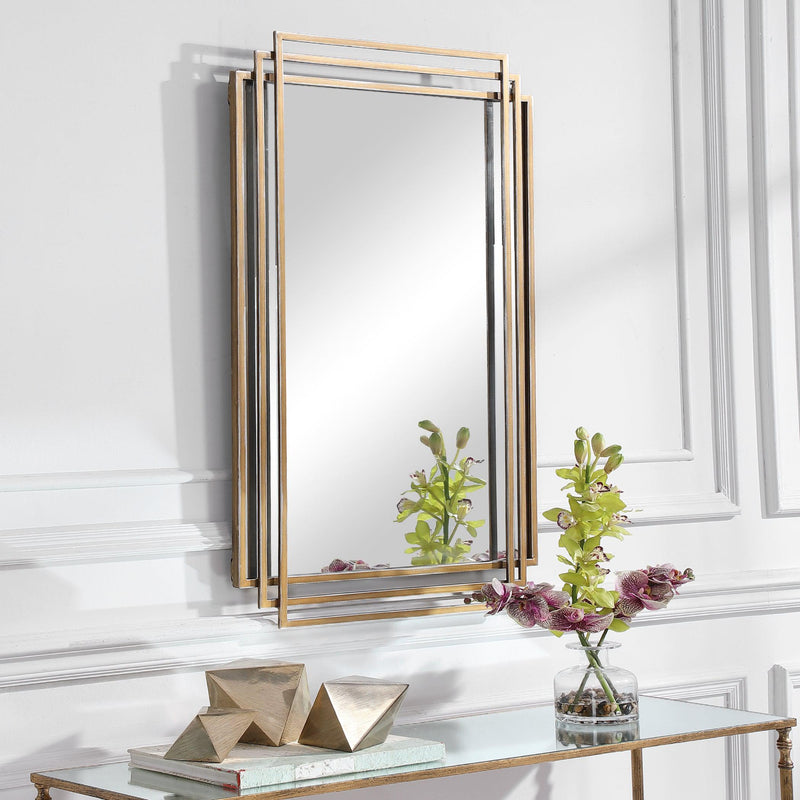 Mirror Amherst Brushed Gold Mirror 