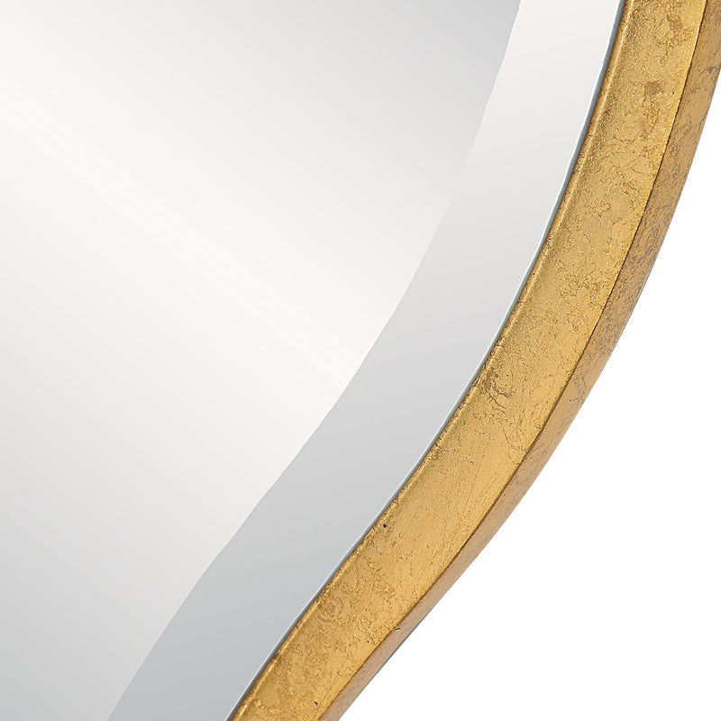 Mirror Aneta Gold Round Mirror // Large 