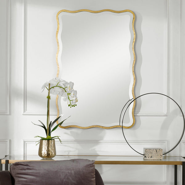Mirror Aneta Gold Scalloped Mirror 