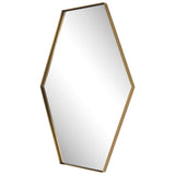 Mirror Ankara Brass Hexagon Mirror 