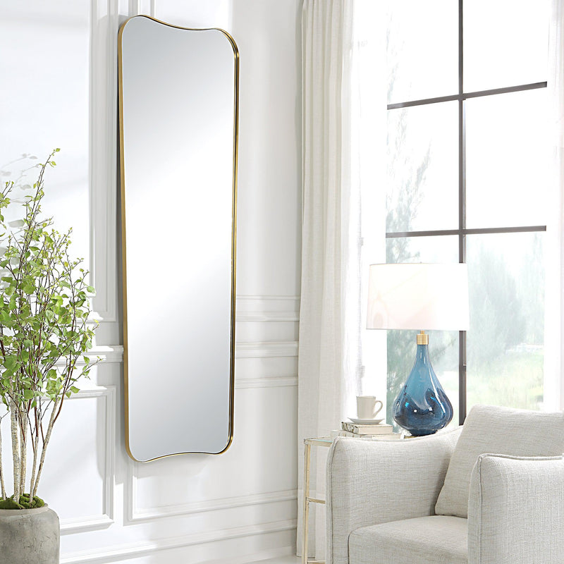 Mirror Belvoir Large Antique Brass Mirror 