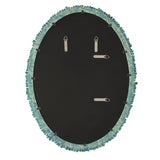 Mirror Bonaire Teal Blue Oval Mirror 