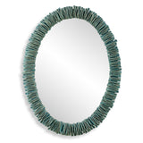Mirror Bonaire Teal Blue Oval Mirror 