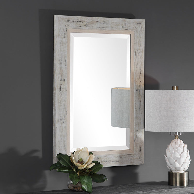 Mirror Branbury Rustic Light Wood Mirror 