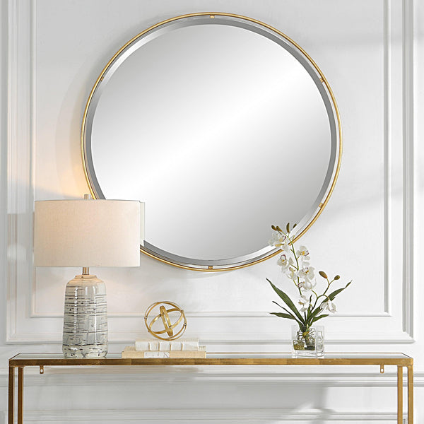 Mirror Canillo Gold Round Mirror 
