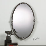 Mirror Carrick Black Oval Mirror 