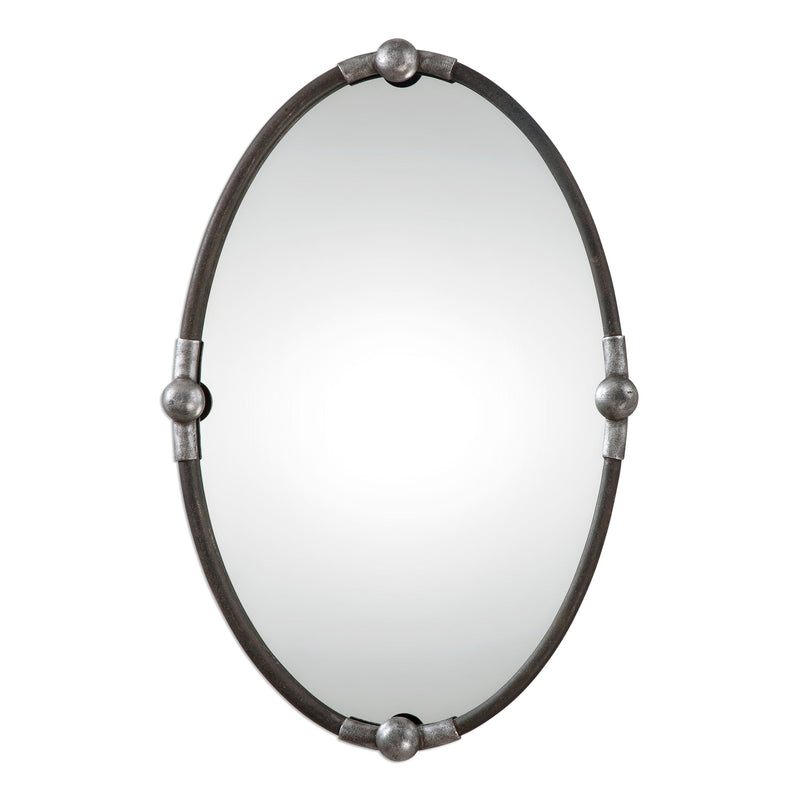 Mirror Carrick Black Oval Mirror 