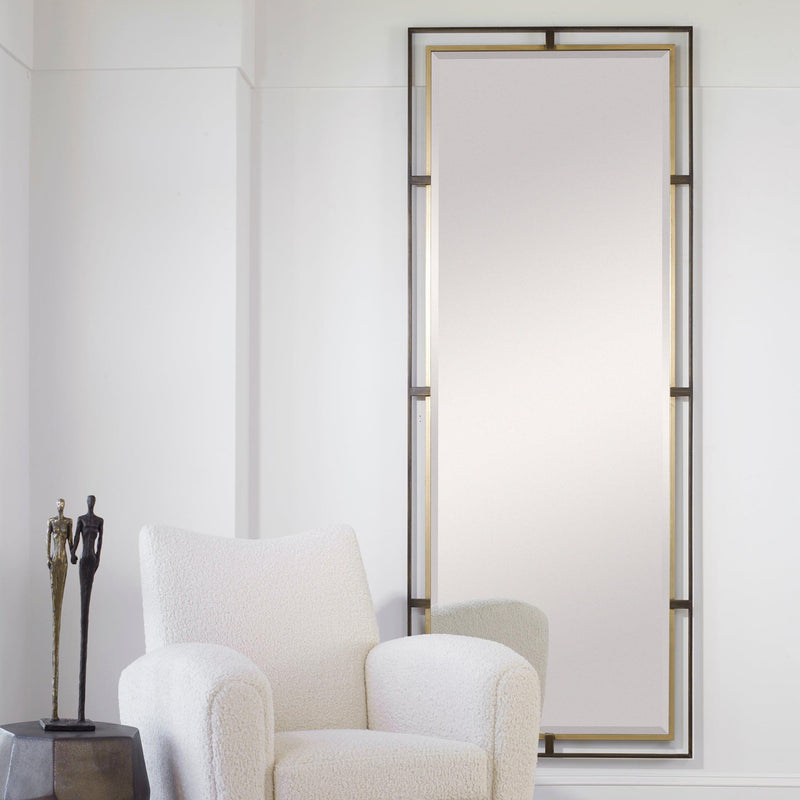 Mirror Carrizo Tall Bronze & Gold Mirror 